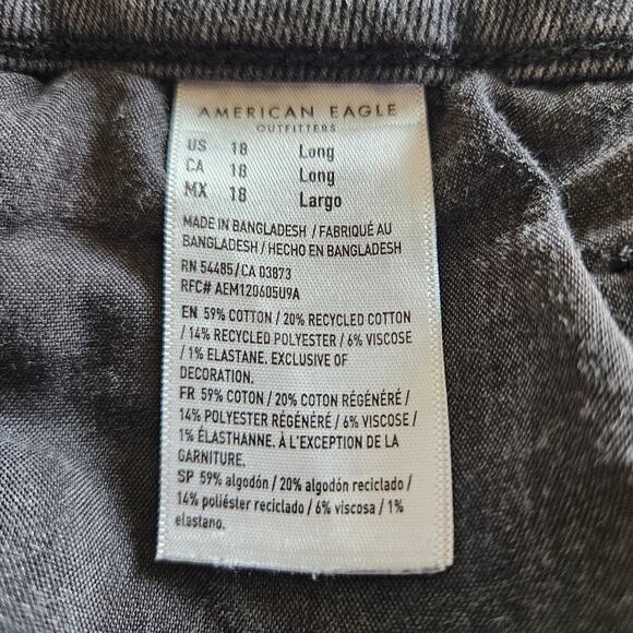 American Eagle Curvy Mom Jeans Plus Size 18 Long Neutral Casual Weekend - Picture 11 of 12